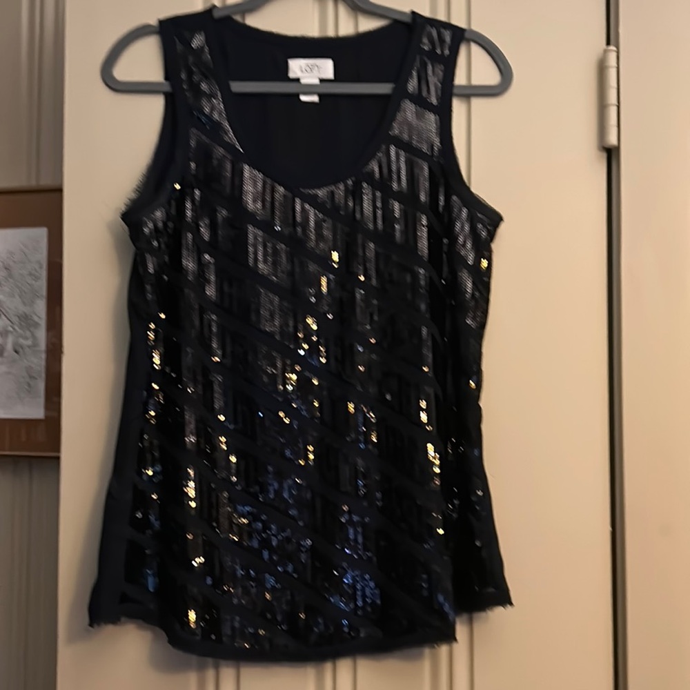 Ann Taylor Loft  Sequins Top